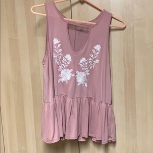 Blush tank top